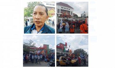 Konsulat Cabang FSPMI, KSPI dan Partai Buruh Gelar Aksi Unjuk Rasa Tolak Kenaikan BBM, Tolak Omnimbus Law, Naikan UMK 2023