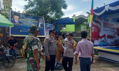 Personel Polsek Bulang Laksanakan Pengamanan Kegiatan Acara Hiburan Rakyat Dalam Rangka Memperingati HUT RI Ke-77