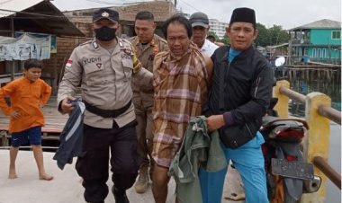 Bhabinkamtibmas Kelurahan Tanjung Uma Bersama Ketua RT 003 Mengamankan 1 Orang Yang Diduga ODGJ