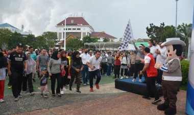 Menyambut HUT Lalu Lintas Ke-76 Tahun 2022, Dit Lantas Polda Kepri Gelar Car Free Day dan Olahraga Bersama