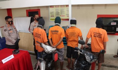 Kapolsek Sekupang Gelar Konferensi Pers Ungkap Kasus Pelaku Curanmor Anak Di Bawah Umur