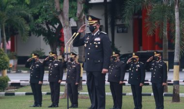 Irwasda M. Rudi Syarifudin Pimpin Upacara Peringatan Hari Kesaktian Pancasila di Lapangan Apel Mapolda Kepri