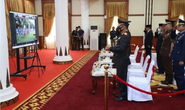 Kapolda Kepri Ikuti Upacara Peringatan Hari Kesaktian Pancasila Tahun 2022 Secara Virtual