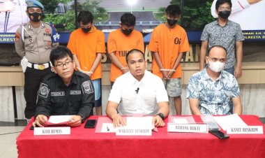 Tiga Pelaku Jambret Berhasil Diamankan Sat Reskrim Polresta Barelang