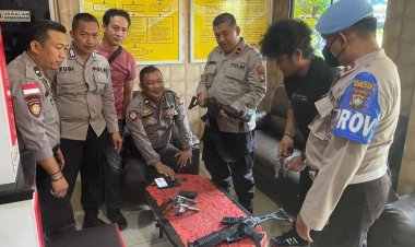 Polresta Barelang Melaksanakan Pengecekan Senpi Serta Ruang Tahanan Polsek Lubuk Baja