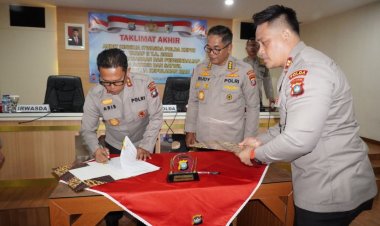 Taklimat Akhir Wasrik Itwasda Polda Kepri Tahap II Aspek Pelaksanaan dan Pengendalian T.A 2022