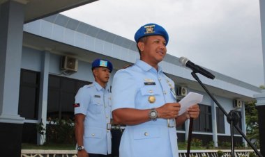 Danlanud Hang Nadim Bacakan Amanat Kasau di HUT Pomau Ke-76