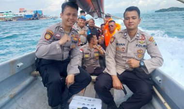 Kapolsek Belakang Padang Pantau Keamanan Pulau-Pulau Kecil Terluar di Batas Negeri