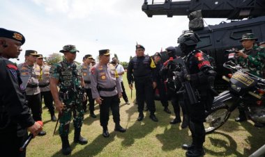 Gelar Pasukan dan peralatan, Kapolri dan Panglima TNI Ingin KTT G20 Berjalan Sukses