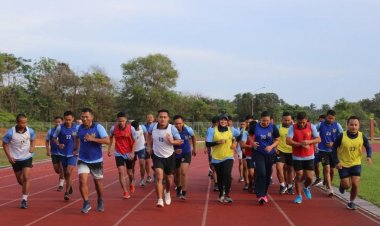 Personel Lanud Hang Nadim Laksanakan Kesamaptaan Jasmani Semester II T.A 2022