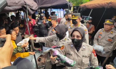 Selimut Hangat dari Ketum Bhayangkari untuk Pengungsi Gempa Cianjur