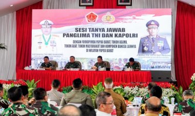 Silaturahmi Bareng Masyarakat di Papua Barat, Kapolri: TNI-Polri Solid dan Siap Kawal Program Pemerintah
