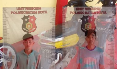 Respon Cepat, Polsek Batam Kota Berhasil Ungkap Dua Pelaku Curas
