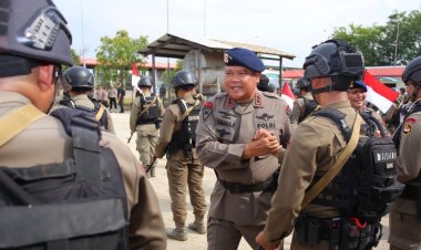 Kapolda Kepri Sambut Kedatangan 102 Personel Kompi Purna Tugas Satbrimob Polda Kepri BKO Polda Papua