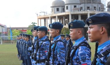 Upacara Peringatan HUT TNI AU ke-77 Tahun 2023 di Lanud Hang Nadim
