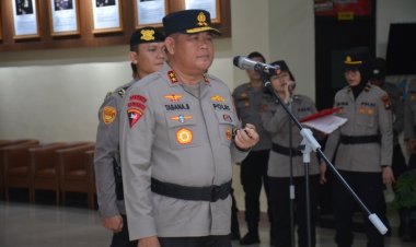 Kapolda Kepri Pimpin Sertijab Dirreskrimum, Dirresnarkoba, Dirpamobvit, Kabidhumas, Ka SPN dan Kapolres Kepulauan Anambas