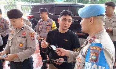 Kapolsek Batu Ampar Lakukan cek kelengkapan kerapian kebersihan dan administrasi personil