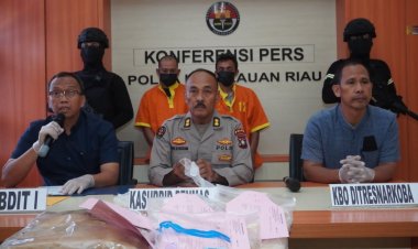 DITRENARKOBA POLDA KEPRI UNGKAP KASUS PENEMUAN NARKOTIKA JENIS KOKAIN DI KABUPATEN KEPULAUAN ANAMBAS