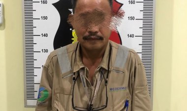 Unit Reskrim Polsek Batu Ampar Berhasil amankan Pelaku Pencurian Besi Plat di PT. MC.Dermott.