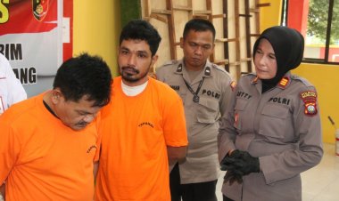 Kapolsek Batam Kota Gelar Konferensi Pers Ungkap Pelaku Curat Ganjal ATM