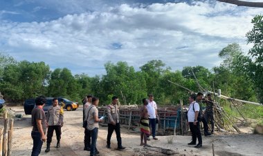 Satreskrim Polres Bintan Lakukan Penyelidikan Dugaan Adanya Penambangan Pasir Ilegal