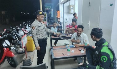 Patroli Cipkon Polsek Batu Ampar, Sampaikan Prokes Dan Himbauan Kamtibmas