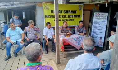 JUMAT CURHAT KAMTIBMAS MASYARAKAT KEL BATU MERAH KEC BATU AMPAR OLEH POLSEK BATU AMPAR