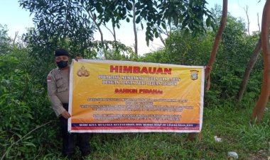Antisipasi Kebakaran Hutan dan Lahan, Polsek Batu Ampar Terus Lakukan Cegah Dini Sosialisasi Kepada Masyarakat Batu Ampar