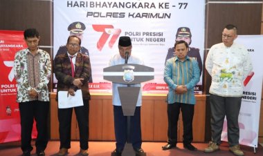 Hari Bhayangkara Ke-77, Polres Karimun Gelar Doa Lintas Agama