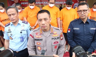 Kapolresta Barelang Gelar Konferensi Pers Tindak Pidana TPPO dan Penempatan PMI Non Prosedural