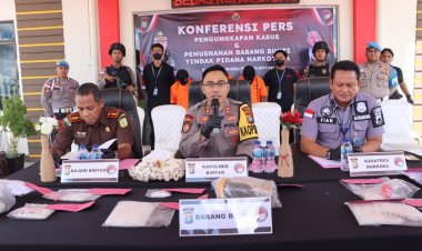 3 Pelaku Narkoba Berhasil Dibekuk Satresnarkoba Polres Bintan Dengan Barang Bukti Kiloan Sabu