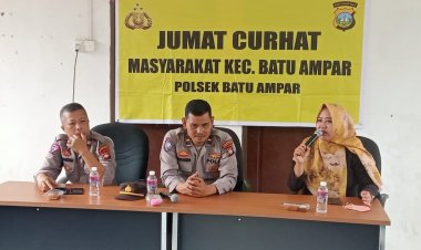 Curhatan Warga Yang Diterima Polsek Batu Ampar Saat Pelaksanaan Jum'at Curhat di Seraya Kavling Rt 02 RW 01