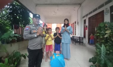Polsek Batu Ampar Bagikan Nasi Bungkus ke Panti Asuhan dalam Kegiatan Jumat Barokah