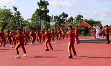 Asah Kemampuan Beladiri Polri, Personel Polres Bintan Siap Menghadapi Pemilu 2024