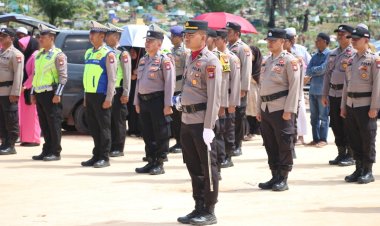 Upacara Pemakaman Secara Kedinasan Iptu Kirman, Bhayangkara Penyelia Siddokes Polresta Barelang
