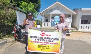 Giat Sosialisasikan Saber Pungli Polsek Batu Ampar Kepada Masyarakat
