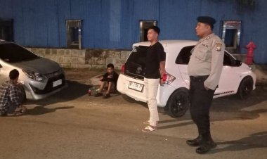 Patroli Cipkon Polsek Batu Ampar Sampaikan Himbauan Kamtibmas kepada Masyarakat