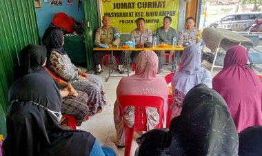Polsek Batu Ampar Mendekatkan Diri dengan Warga melalui Kegiatan Jumat Curhat