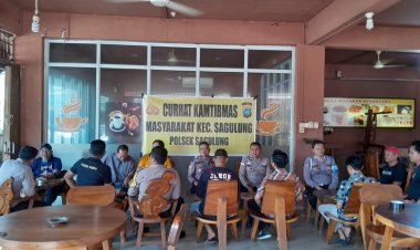 Kegiatan Jumat Curhat Kamtibmas Masyarakat di Ruko BBC Kel. Sungai Pelungut, Batam