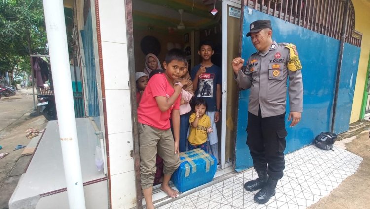 Jumat Barokah Polsek Batu Ampar Kunjungi Panti Asuhan