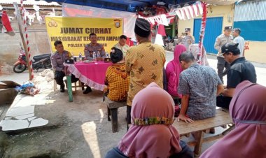 Kembali Giat Jumat Curhat Polsek Batu Ampar Dengan Warga di Batu merah Rt 06 Rw 02 Kelurahan Batu Merah