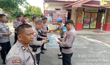Kedisiplinan Anggota Polsek Sekupang Diperiksa dengan Ketat oleh Kanit Provos