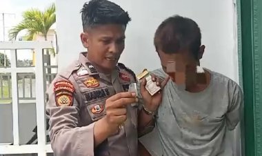Bhabinkamtibmas Quick Respon, amankan pencuri yang membawa sabu -sabu