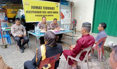 Kegiatan Jumat Curhat Polsek Batu Ampar Bersama Warga di Komplek Tanjung Pantun Blk M Rt 01 Rw 02 Kelurahan Sei jodoh