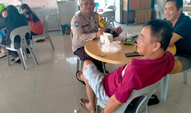 Sambangi Warung Kopi Bhabinkamtibmas Polsek Sekupang himbau pengunjung