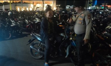 Patroli Cipkon Polsek Batu Ampar ,Sampaikan Himbauan Kamtibmas Wilayah Hukum Polsek Batu Ampar