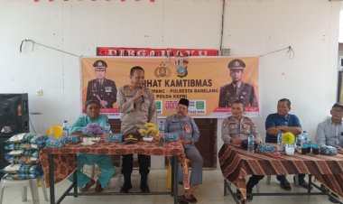 Jumat curhat, menjadi ajang perkenalan Wakapolsek baru kepada warga