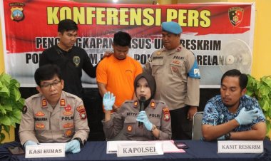 Kapolsek Batam Kota Gelar Konferensi Pers Ungkap Pelaku Pembunuhan Berencana