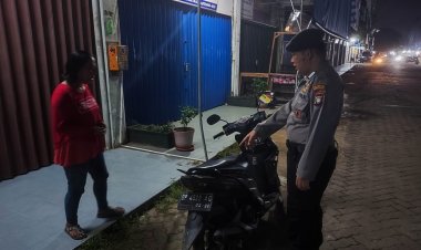 Patroli Cipkon Polsek Batu Ampar, Sampaikan Himbauan Kamtibmas