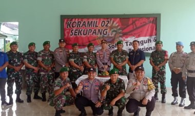 HUT TNI ke 78, Kapolsek Sekupang beri kejutan di Koramil 02 Batam Barat